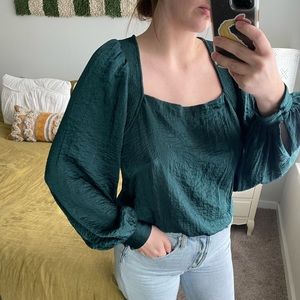 Wishlist Emerald Silky Blouse S